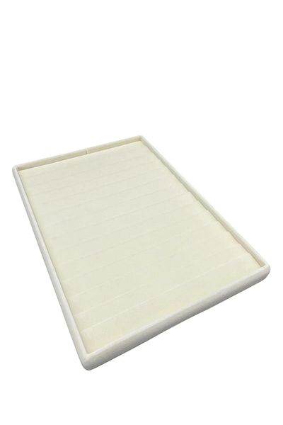 MeGass Dekor Εγχώριας παραγωγής Suede Fabric Cream Χρώμα 34/24cm 14 τεμάχια Βαλβίδα στο συρτάρι