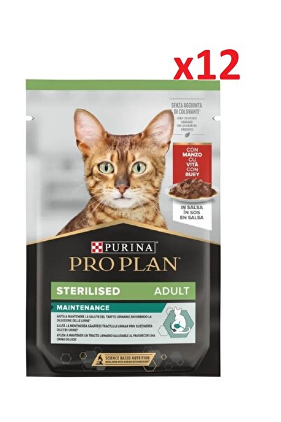 Pro Plan Sterilised Pouch Sığır Etli Kısırlaştırılmış Kedi Konservesi 85 Gr x...