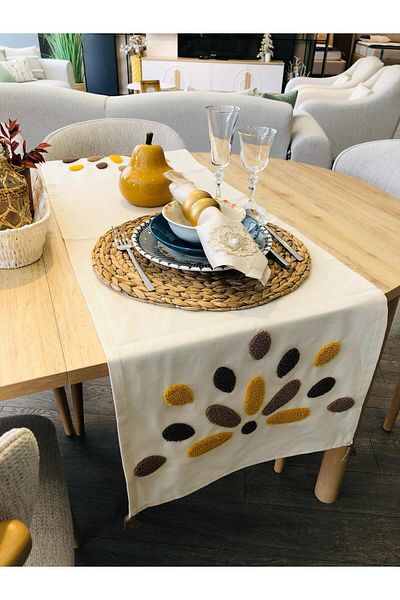 LUWİNO HOME Punch Runner Daylight με Πομπόν 35*140 cm