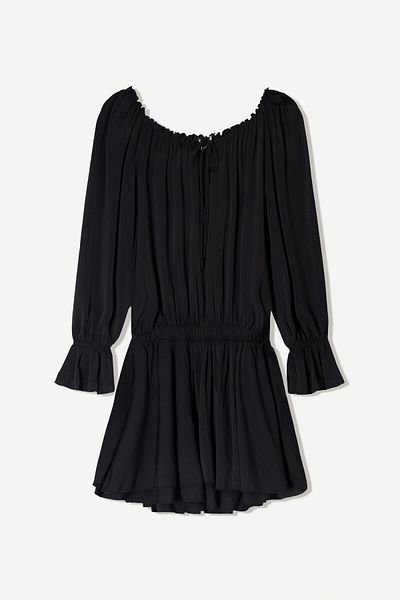 Bershka Long sleeve boho mini dress