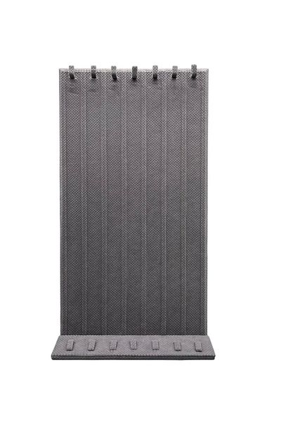MeGass Dekor Domestic Production Linen Fabric Gray Color 45/25 cm Footed Nail Prayer Bead Ring Combination Display Stand