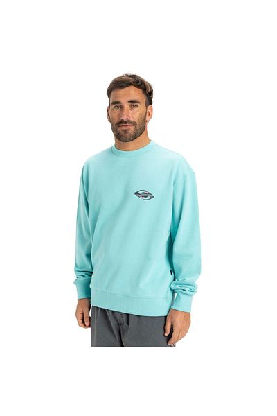 Quiksilver Spin Cycle Crew Men's Blue Sweatshirt Men's Sweatshirt Eqyft05058