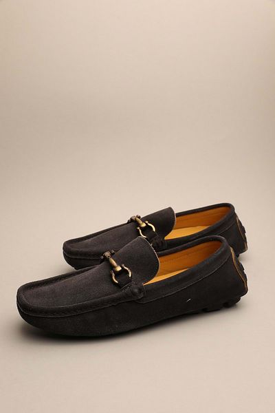 Gondol Loafer clasic pentru bărbați din piele naturală neagră 41 ttx.676