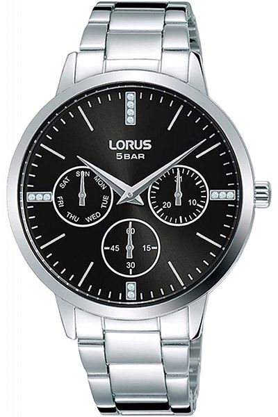 Lorus Ceas de damă RP631DX9 Lady Argintiu cu cadran negru
