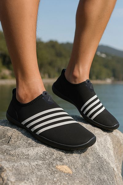 Walter White Enigma Black and White Sea and Beach Shoes