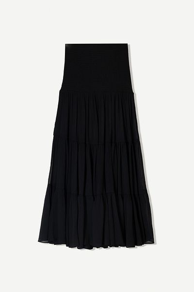 Bershka Pleated maxi skirt