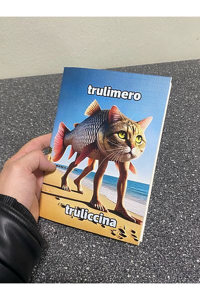 Namgo Brainlot Meme Trulimero Truliccina A5 Caiet fără linii (50 coli)