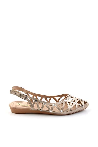 Bambi Gold Women's Ballerina Shoes