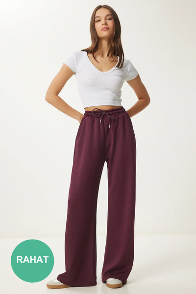 Lovelyİstanbul Φούτερ με φαρδύ πόδι DAMSON Modal - LUB0070