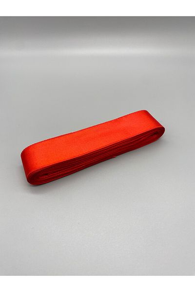 Ak Tuhafiye Red Satin Ribbon 3 cm 10 Meters Wide Satin, Bundle-Ornament-Decor Ribbon No:39