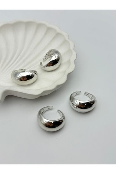 ilvesa shop Adjustable Non-Tarnish Curved Ring