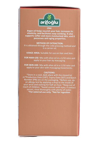 Arifoğlu Argan Yağı 10ml %100 Saf Ve Doğal Argan Yağı 10ml