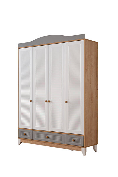 miracool Palermo 4 Kapılı Dolap / Gardrop / Ücretsiz Kurulum / 4 Kapaklı Gardrop