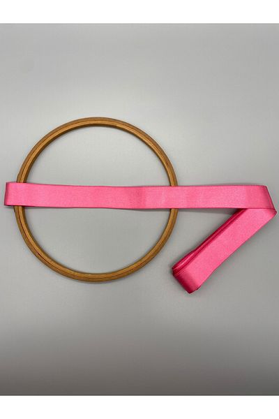 Ak Tuhafiye Dark Pink Satin, 3 cm 10 Meters Wide, Bundle-Ornament-Decor Ribbon No:16
