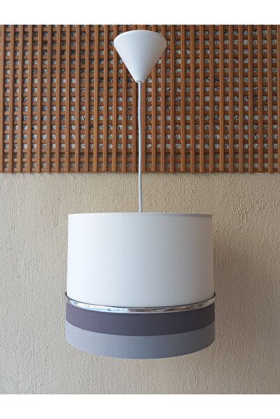 ONAY M BEYAZ GRİ KUMAŞ KAPLAMA 2.Lİ SET YATAK ODASI GENÇ VE ÇOCUK ODASI AVİZE VE ABAJUR SETİ