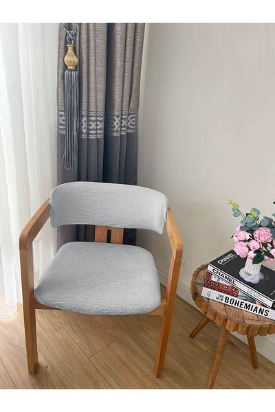 Faiend Κάλυμμα καρέκλας Lycra Elastic - Μαξιλάρι καρέκλας Jacquard (60x70) και (40x70)