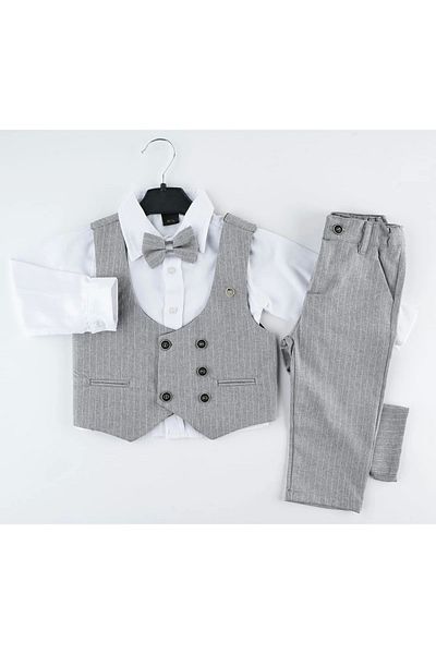 Mc Emirix Kids Wear 6 Button Vest with Badge