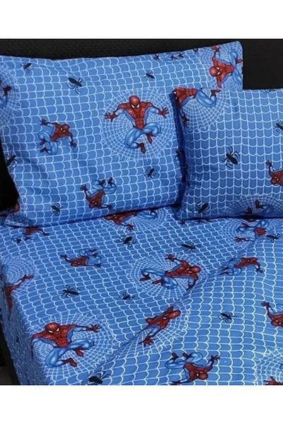 DENİZLİ ÇEYİZ Set cearșafuri cu un singur elastic Spiderman