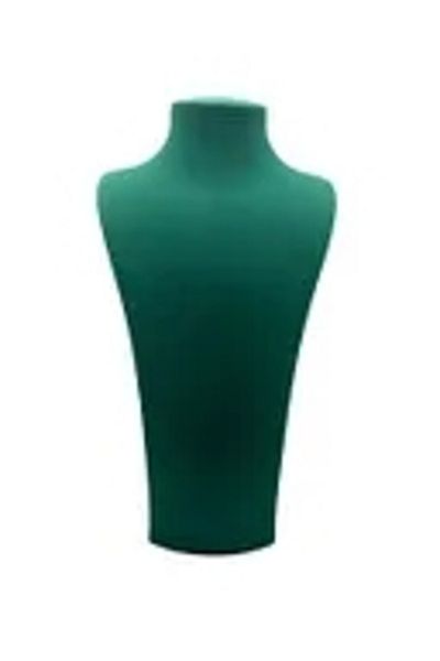 MeGass Dekor Domestic Production Suede Fabric Elisia Mannequin Green Color 40/20 cm Necklace Choker Jewelry Display Mannequin