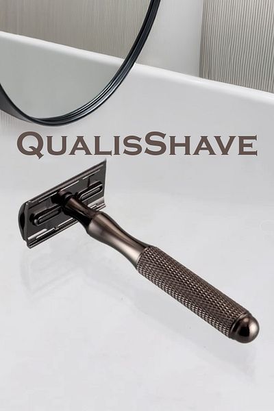 Qualis S29 Full Metal Manual Shaver + 5 Sheet Razors