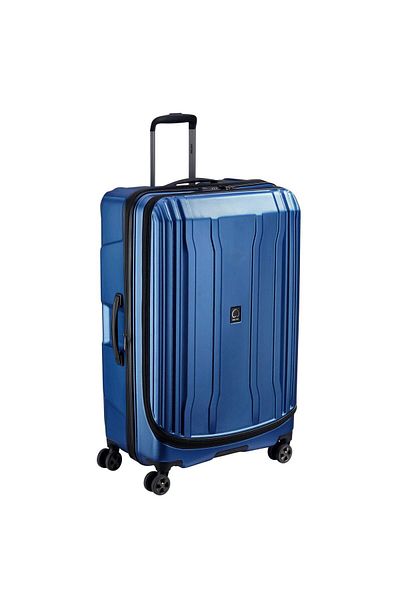 Delsey Cruise 2.0 80cm Hardcase Expandable 4 Double Wheel Check-in Luggage Trolley Blue