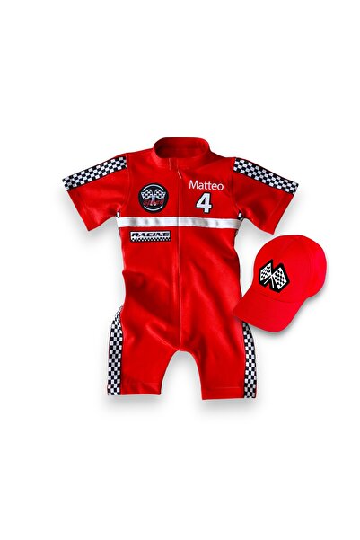 Mum Design Gifts KIRMIZI YARIŞÇI KOSTÜMÜ-TULUMU-FORMULA-F1
