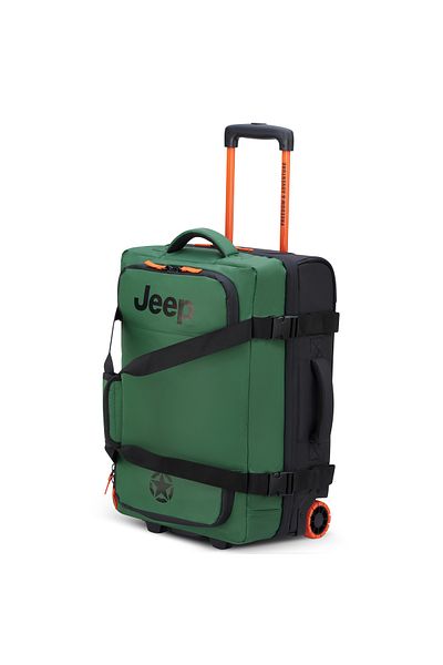 Jeep Js005a 55 Cm Softcase 2-wheel Trolley Duffle Elm Green