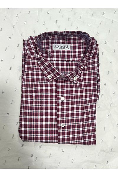 SÜVARİ Comfortable Patterned Short Sleeve Shirt with Pockets