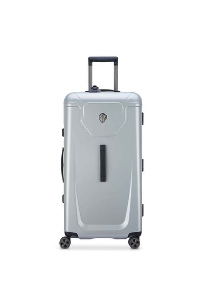 Peugeot Voyages 80cm Hardcase 4 Double Wheel Check-In Luggage Trunk Trolley Storm Grey