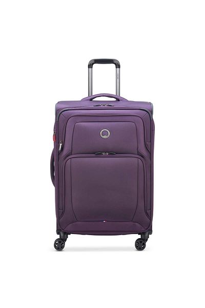 Delsey Optimax Lite 70cm Hardcase Expandable 4 Double Wheel Check-in Luggage Trolley Purple