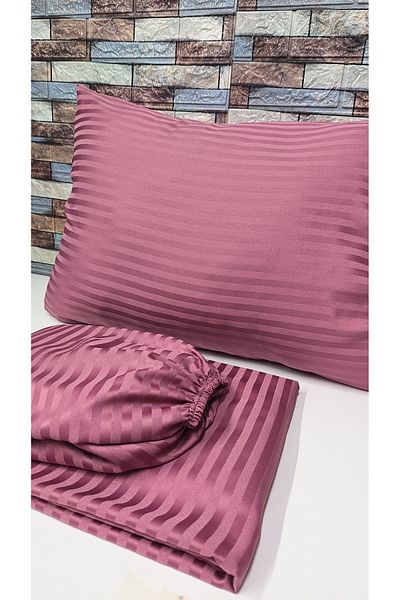 GASEL ÇARŞI Σετ σατέν ελαστικό διπλό άπλωμα - 160x200 & 180x200