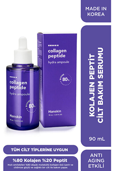 Hanskin Collagen Peptide Hydra Ampul-yüz Serumu %80 Kolajen Ve 20 Çeşit Peptit/yaşlanma Karşıtı 90ml