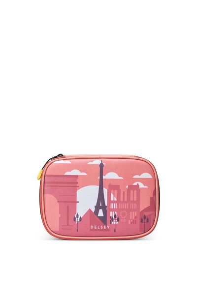 Delsey Back To School 2023 Pencil Box Large Size Pink Printing