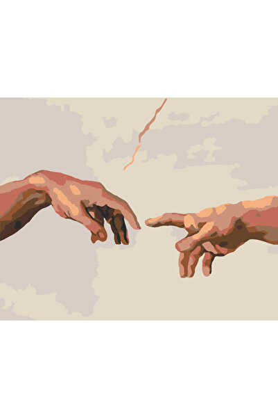 wombhobby ÜNLÜ ESERLER SERİSİ 6 Sayılarla Boyama Seti 40x50 Çerçeveli (Kasnağ...