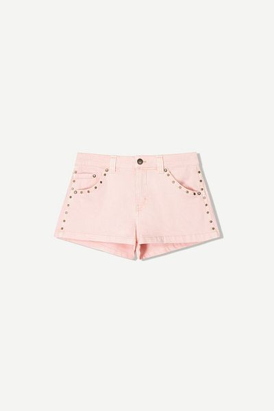 Bershka Studded voluminous shorts