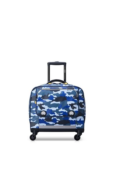 Delsey Back To School 2023 4w Horizontal Schoolbag - 15.6" Camo Blue