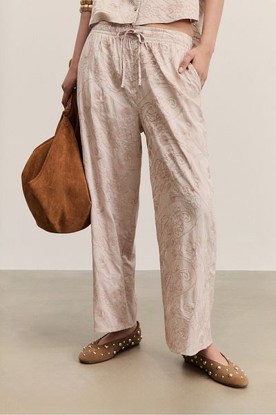 Stradivarius Embroidered Culottes
