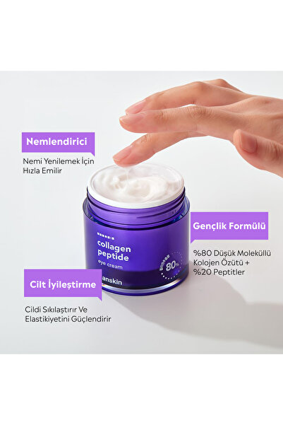 Hanskin Collagen Peptide Eye Cream-göz Kremi %80 Kolajen Ve 20 Çeşit Peptit/yaşlanma Karşıtı 80ml