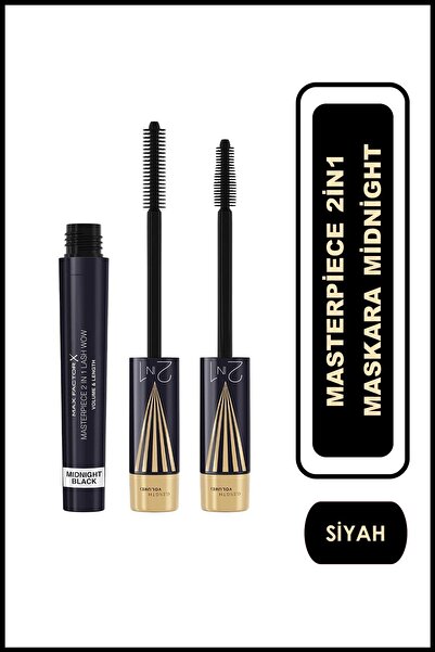 Max Factor Masterpiece 2in1 Maskara Midnight Siyah