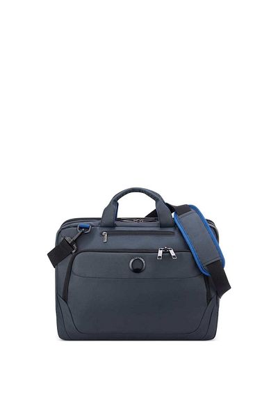 Delsey Parvis Plus Laptop Case Satchel Water Resistant Grey