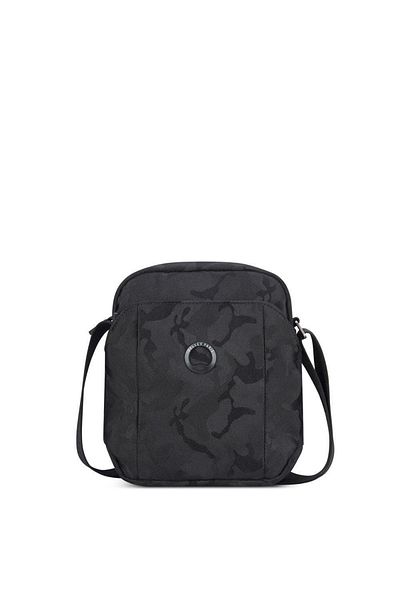 Delsey Picpus 1 Compartment Vertical Mini Crossbody Bag - Black Camouflage