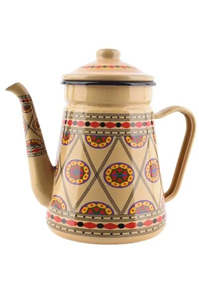 NO NAME 1.2L colored carnelian coffee pot with milk jug