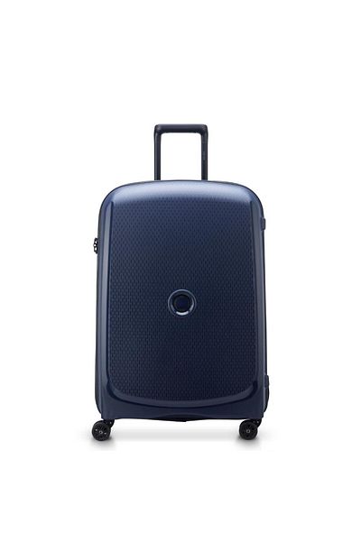 Delsey Belmont Plus 71cm Hardcase Non- Expandable 4 Double Wheel Check-in Luggage Trolley Blue