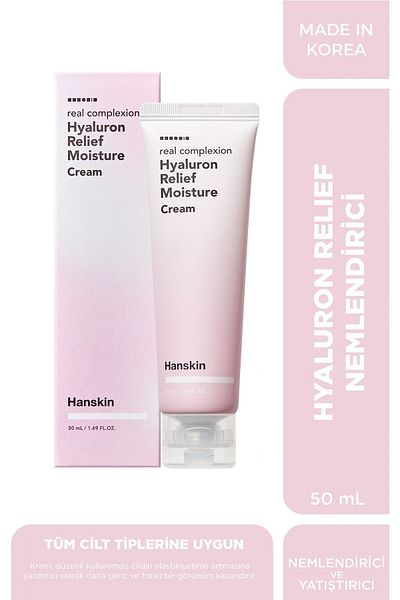 Hanskin Hyaluron Relief Cream 50ml - Relaxing and Moisturizing Cream, Fermented with Acid