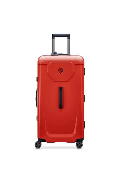 Peugeot Voyages 80cm Hardcase 4 Double Wheel Check-In Luggage Trunk Trolley Silver