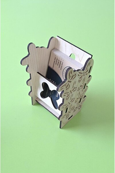 ERDİZDEN Natural and Elegant Solution Patterned 3 mm Mdf Business Card Holder...