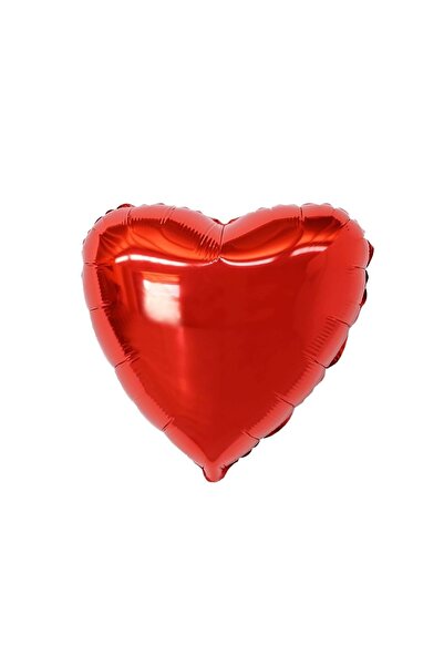 Organizasyon Pazarı 18 inç Kırmızı Renk Kalp Şekilli Folyo Balon