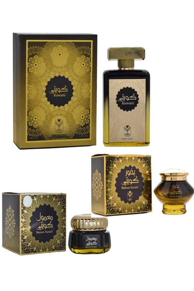 ALMAS باقة كويتي تحوي على عطر كويتي وبخور كويتي ومعمول كويتي