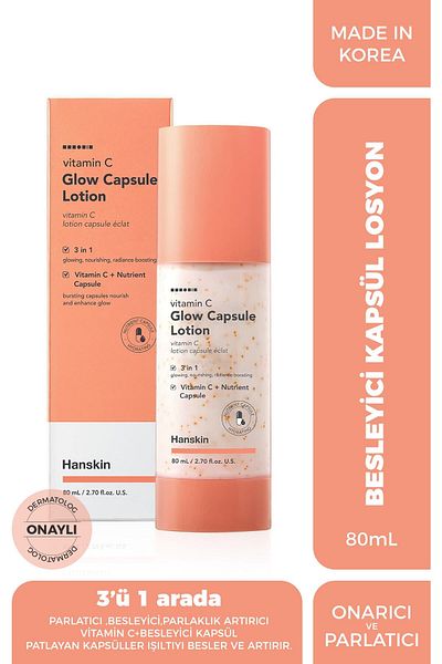 Hanskin Vitamin C Glow Capsule - Brightening Capsule Lotion [80 Ml]
