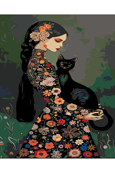 wombhobby MADAM CHORLE Sayılarla Boyama Seti 80X100 Cm Çerçeveli (Kasnağa ) G...